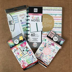 Happy Planner Big Notes PLUS 2 Sticker Books and Sticky Notes Bundle